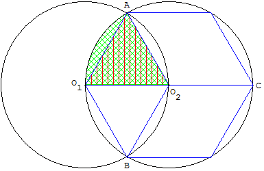 Découpage avec deux triangles équilatéraux
