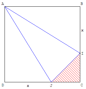 partage equitable - partage en trois d'un carré - copyright Patrice Debart 2009