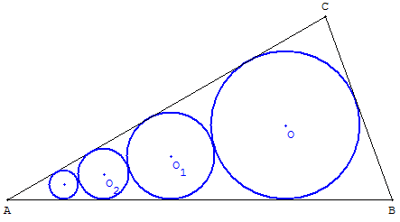 geometrie du triangle - cercles tangents - copyright Patrice Debart 2010