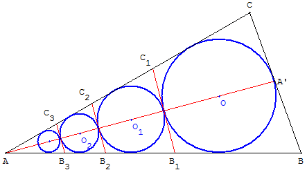 geometrie du triangle - cercles tangents - copyright Patrice Debart 2010