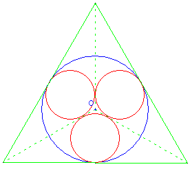 sangaku - trois cercles inscrits dans un cercle - copyright Patrice Debart 2013