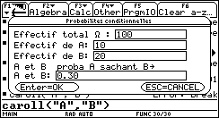 Ecran TI-92 n°10