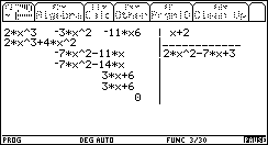 Ecran TI-92 n°28