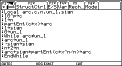 Ecran TI-92 n°94