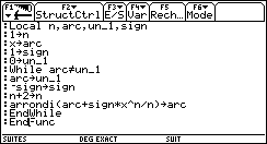 Ecran TI-92 n°95