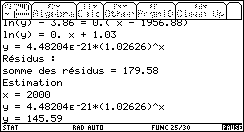 Ecran TI-92 n°58