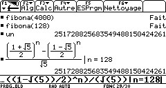 Ecran TI-92 n°128
