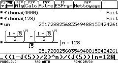 Ecran TI-92 n°128