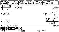 Ecran TI-92 n°127
