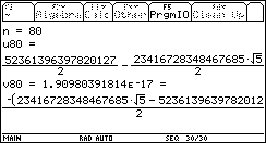 Ecran TI-92 n°135