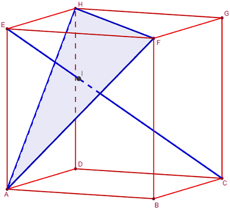 Épreuve pratique dans l'espace - plan et droite orthogonaux dans un cube - copyright Patrice Debart 2018