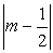 m-1/2