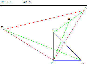 2 triangles rectangles isocèles - copyright Patrice Debart 2003