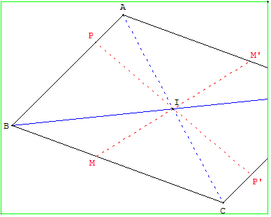 point inaccessible - diagonale d'un parallélogramme tronqué - copyright Patrice Debart 2007