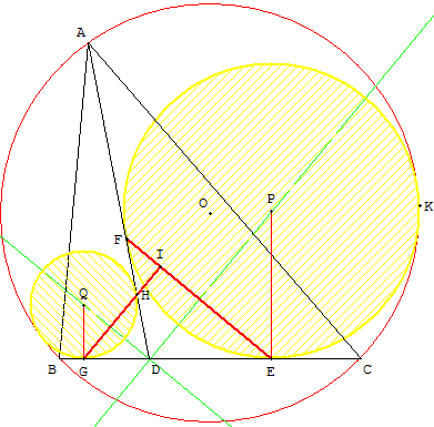 sangaku : construction de bissectrices